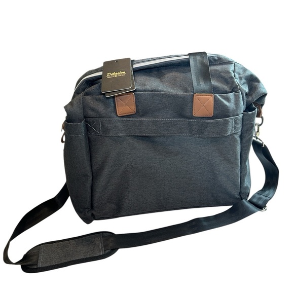 Dikaslon Baby Large Bag Tote Boy Girls Dark Grey Multi Pocket Bag Multi Pocket - Picture 3 of 9